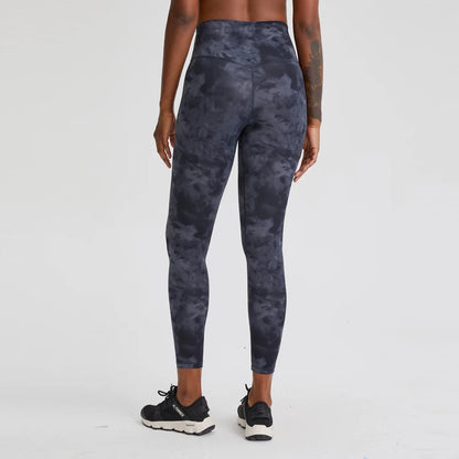 7/8 Exploring Tie Dye Women's Yoga Pants Naked Feel High Waisted