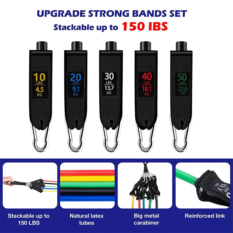 Resistance Band Workout Kit (11-Piece Set).
