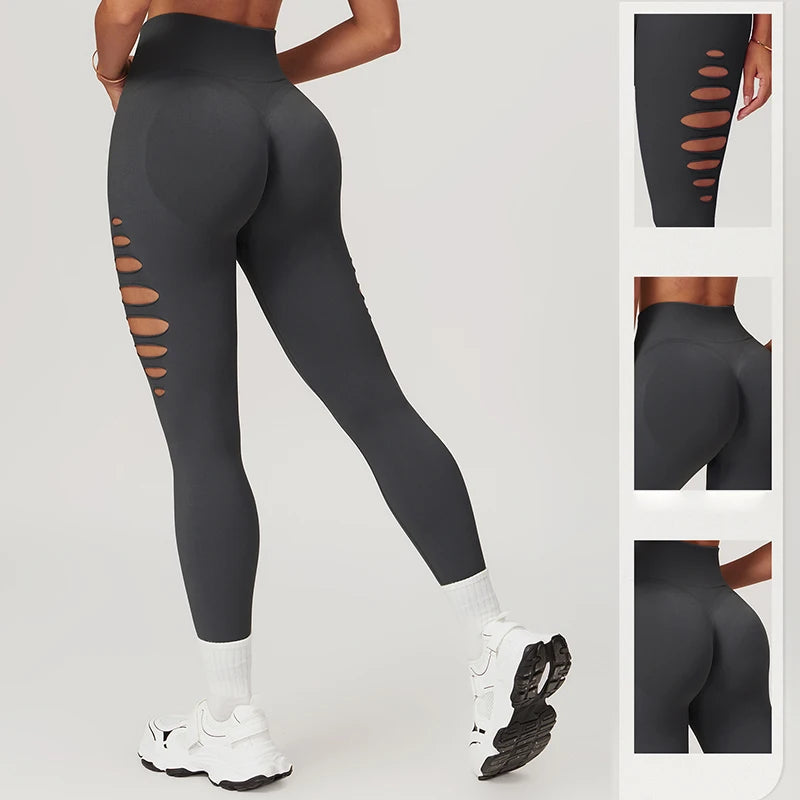 Seamless Gym Leggings Push Up Scrunch Workout Pants