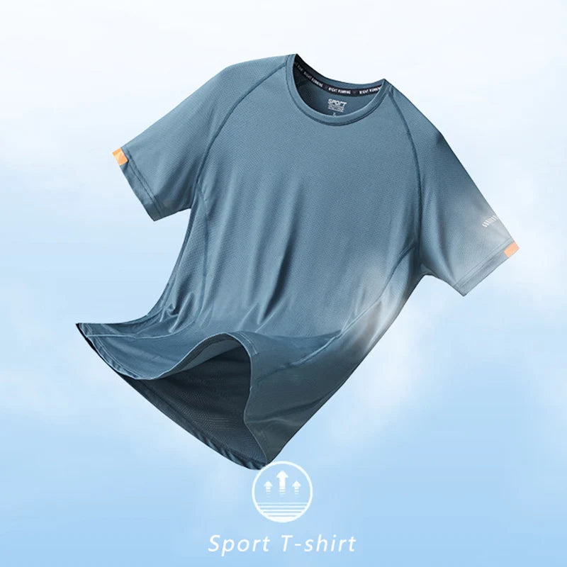 Quick Dry Men's Running T-Shirt - Fitness Gym Training & Breathable Sports Top