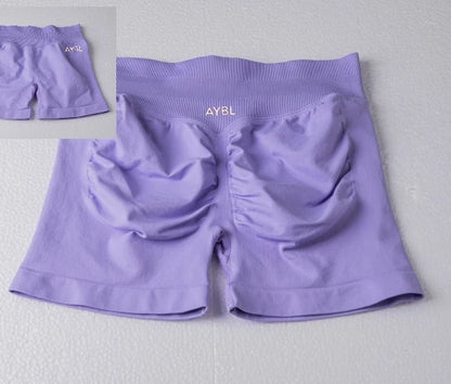Summer Spice Yoga Shorts – High Quality Hip-Lift Fitness & Pilates Shorts