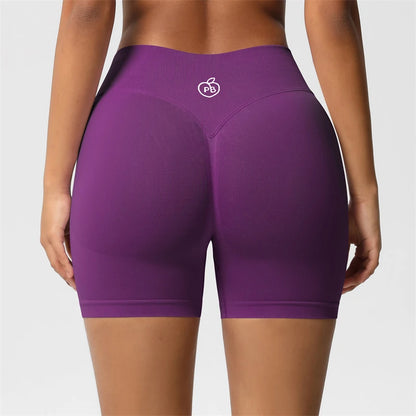 Women’s Seamless Bum-Lift Sports Shorts – High-Waist Training Fit