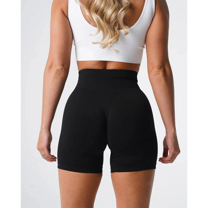 TKITK Solid Seamless Gym Shorts