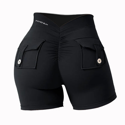GymBum Women’s V-Back Pocket Shorts