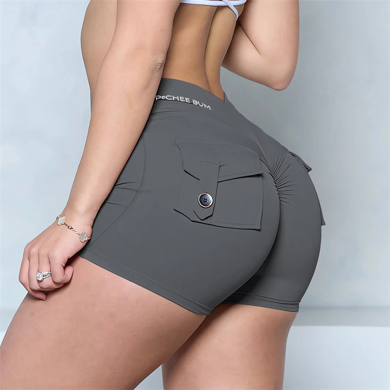 GymBum Women’s V-Back Pocket Shorts