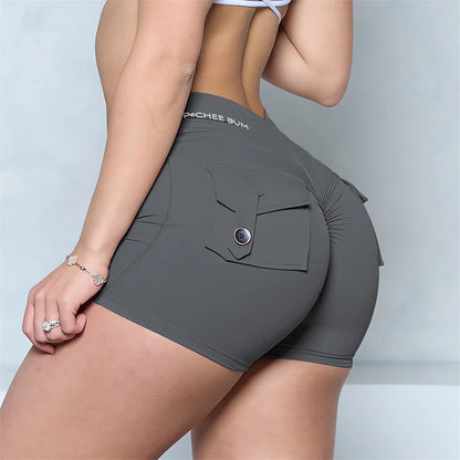 GymBum Women’s V-Back Pocket Shorts