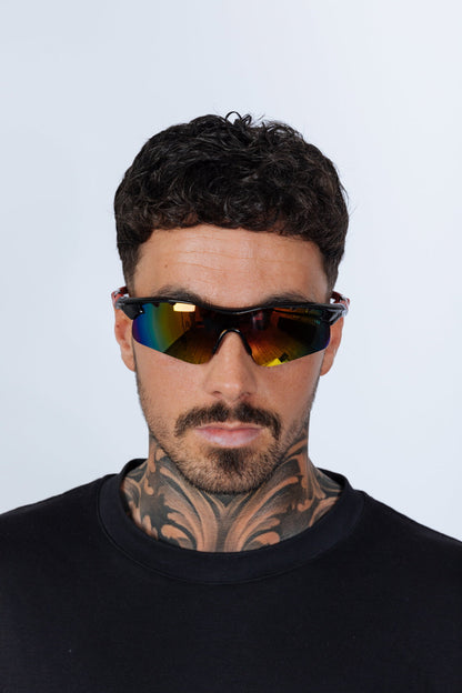 Outdoor Sports Racer Sunglasses with Hard Case