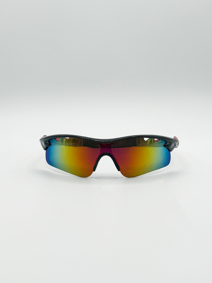 Outdoor Sports Racer Sunglasses with Hard Case