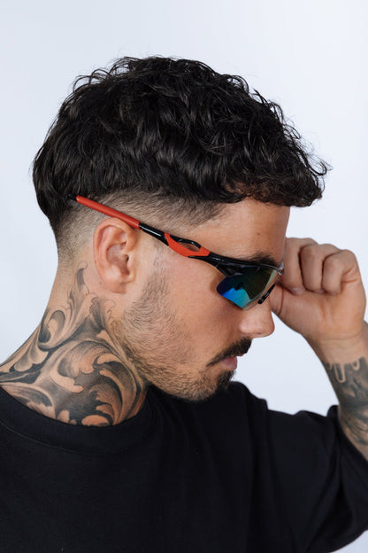 Outdoor Sports Racer Sunglasses with Hard Case