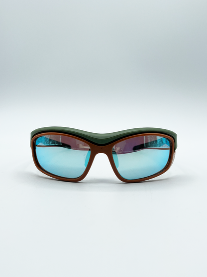 Outdoor Cycling Style Glasses in Multi with Hard Case
