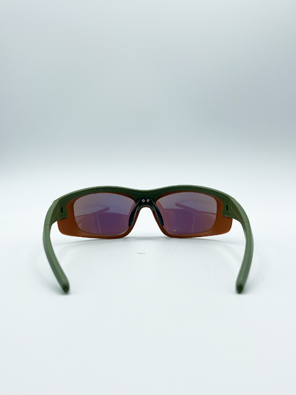Outdoor Cycling Style Glasses in Multi with Hard Case