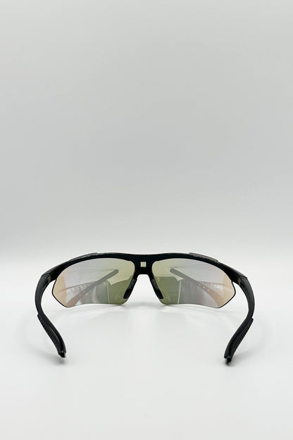 Outdoor Sports Racer Sunglasses In Muted Multi With Case