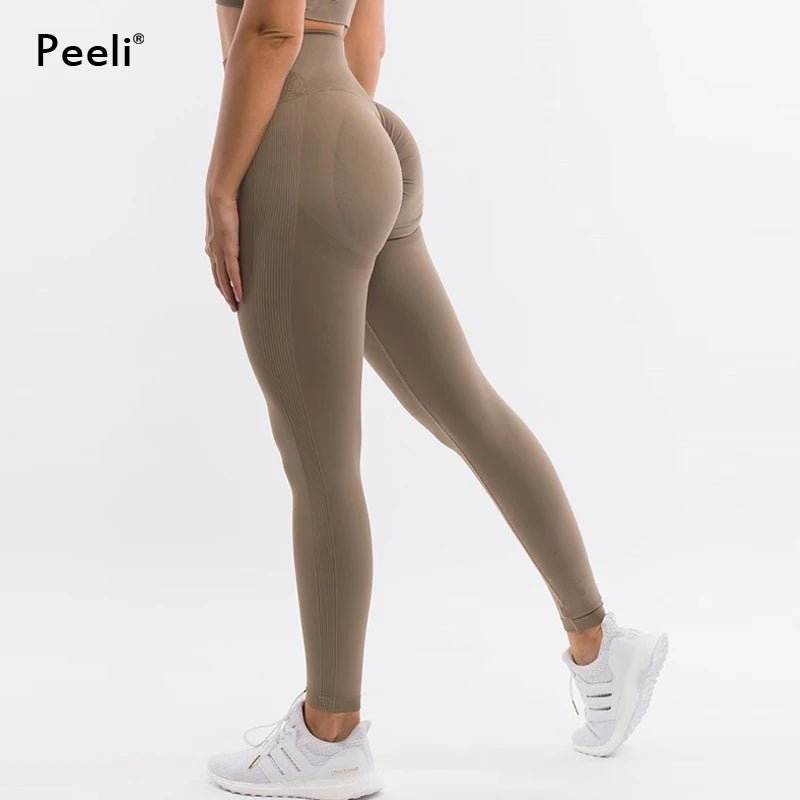 Seamless Leggings for Women Scrunch Butt Gym Leggings High Waist Yoga Pants Nylon Gym Clothes Sport Leggings Running Pant