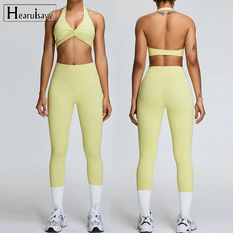 Hearuisavy 2 Piece Workout Sets Women Yoga Suit