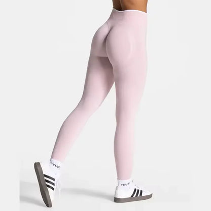 TEVEO High Waist Seamless Scrunch Leggings for Women