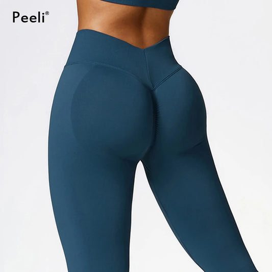 High Waist Yoga Pants Women Scrunch Gym Leggings