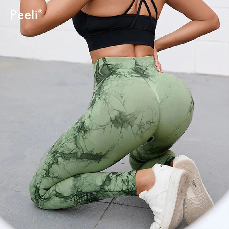 Peeli Scrunch Butt Gym Leggings for Women High Waist