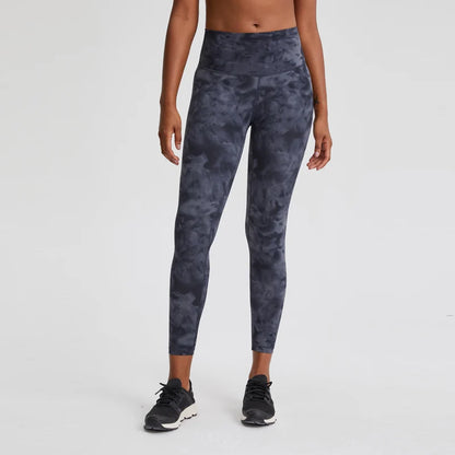 7/8 Exploring Tie Dye Women's Yoga Pants Naked Feel High Waisted