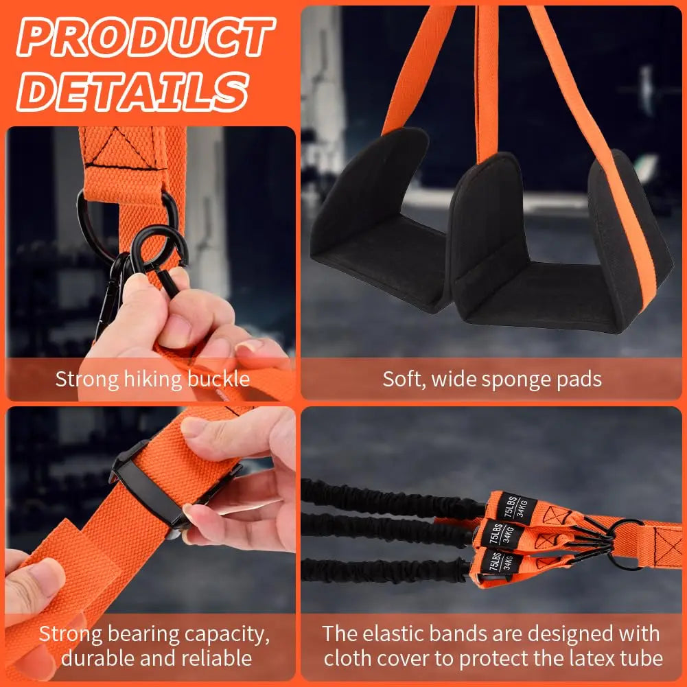 Pull Up Assistance Bands Set Resistance Strap for Pull-ups Assist for Men Women Hanging Training Chin-up Workout Body Stretching.