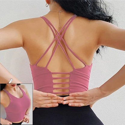 Girls Pink Sports Bra