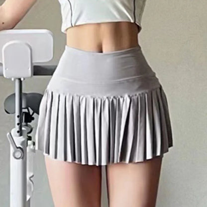 Quick Dry Sports Skirt Fitness Shorts High Waist Running Skort