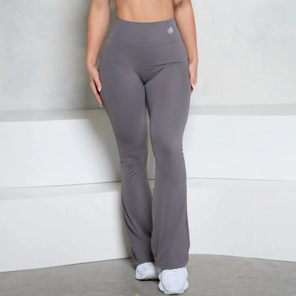 GymBum High Waist Flare Leggings with Scrunch & Pockets