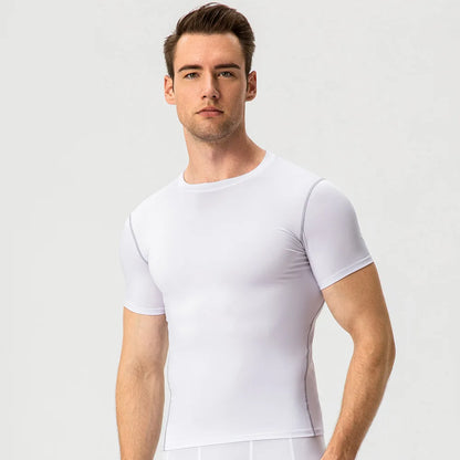 Men's Quick Dry Gym T-Shirt - Compression Running & Workout Sport Shirt