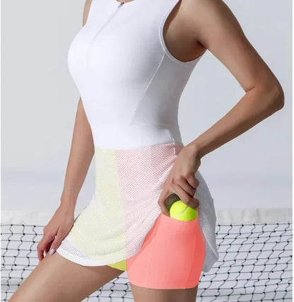 Quick-Dry Sports and Fitness Skirt Set