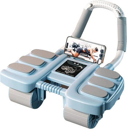 Ab Wheel Roller with Elbow Support Automatic Rebound