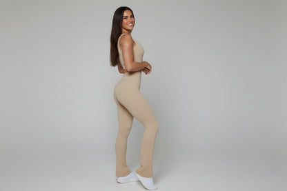 Phia WaveTrim Ribbed Jumpsuit