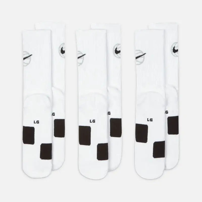 Nike Everyday Crew Basketball Socks - 3 Pairs