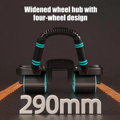 Ab Wheel Roller with Elbow Support Automatic Rebound