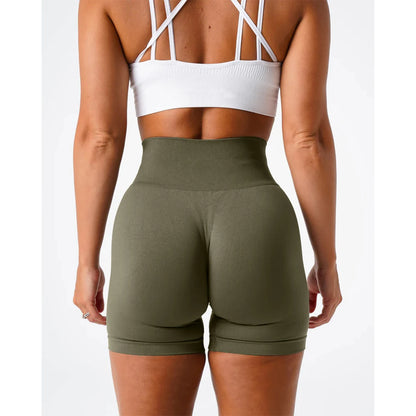 TKITK Solid Seamless Gym Shorts