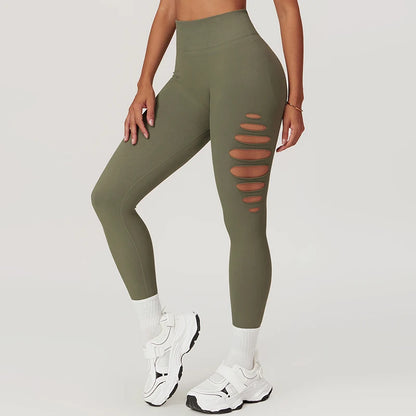 Seamless Gym Leggings Push Up Scrunch Workout Pants