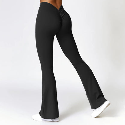 Women Flare Seamless Leggings High Waist