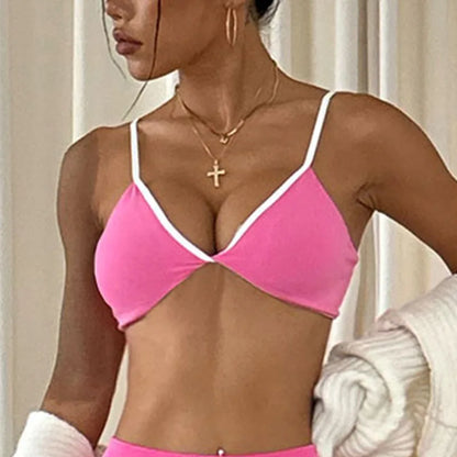 Girls Pink Sports Bra