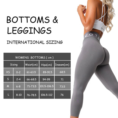 Seamless Scrunch Leggings for Women - High Waisted Butt Lifting Athletic Leggings