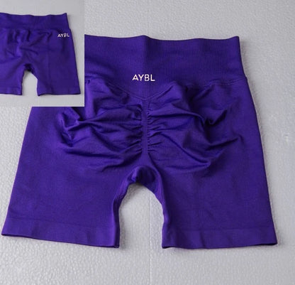 Summer Spice Yoga Shorts – High Quality Hip-Lift Fitness & Pilates Shorts