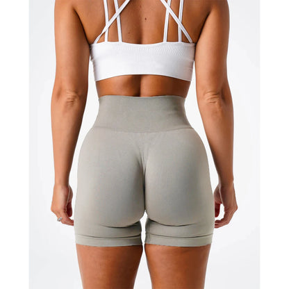 TKITK Solid Seamless Gym Shorts