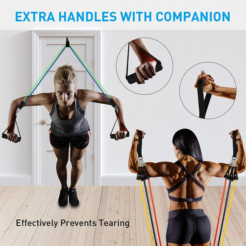 Resistance Band Workout Kit (11-Piece Set).