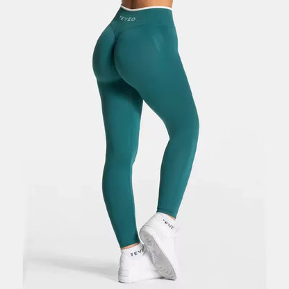 TEVEO High Waist Seamless Scrunch Leggings for Women