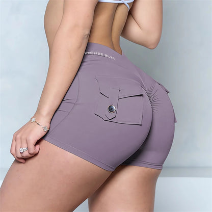 GymBum Women’s V-Back Pocket Shorts