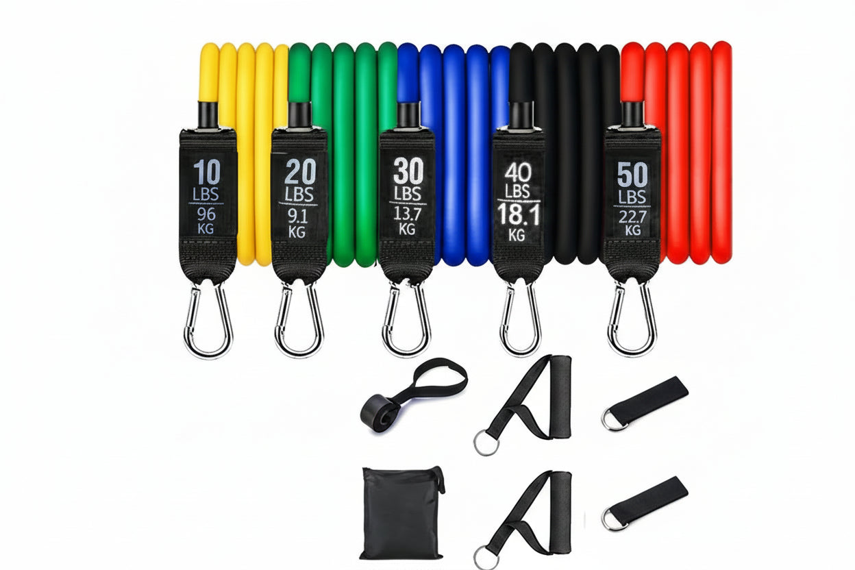 Resistance Band Workout Kit (11-Piece Set).