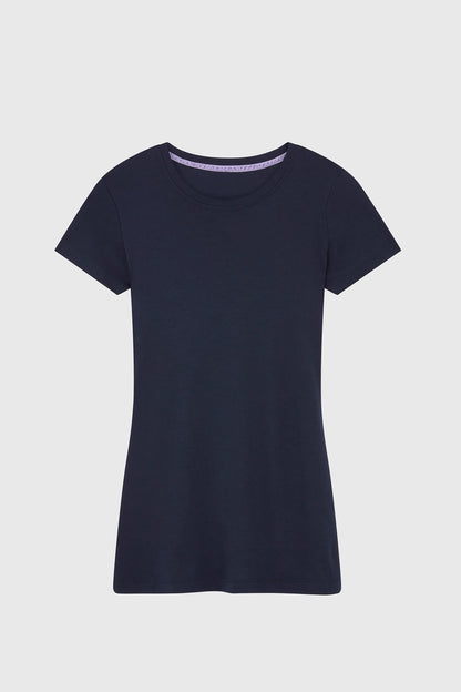 Short Sleeve Crew Neck Cotton Modal Blend T-shirt