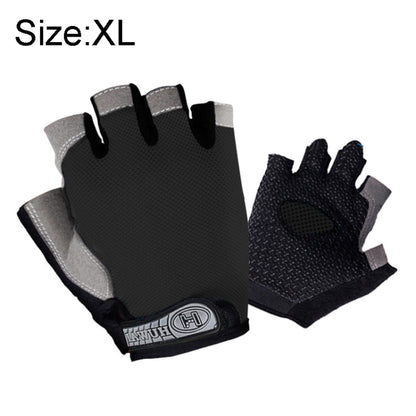 Summer Men Women Fitness Gloves Gym Weight Lifting Cycling Yoga Training Thin Breathable Antiskid Half Finger Gloves, M, XL, L, S