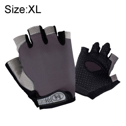 Summer Men Women Fitness Gloves Gym Weight Lifting Cycling Yoga Training Thin Breathable Antiskid Half Finger Gloves, M, XL, L, S
