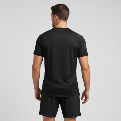 The GymbumUK Pink Long Logo Flex QuickDry Performance T-Shirt