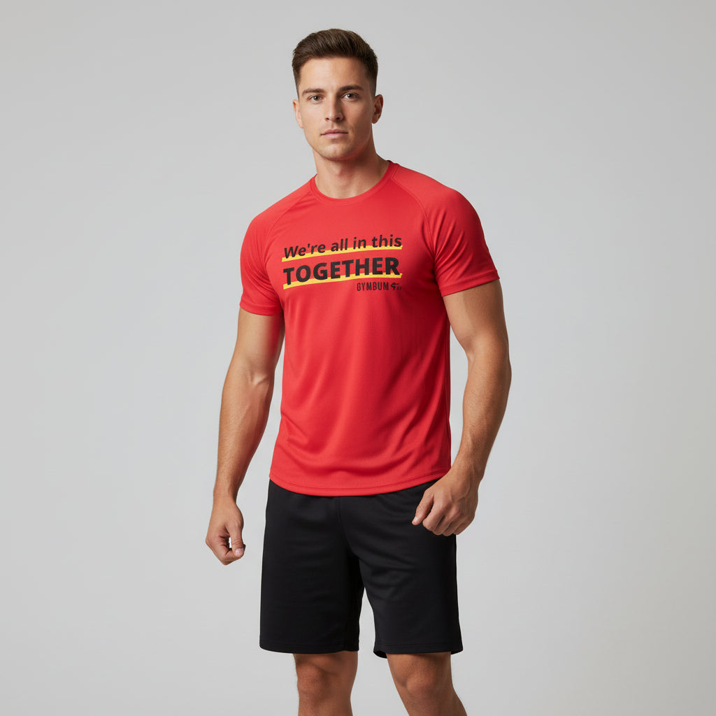 The GymbumUK We Are In This Together QuickDry Performance T-Shirt