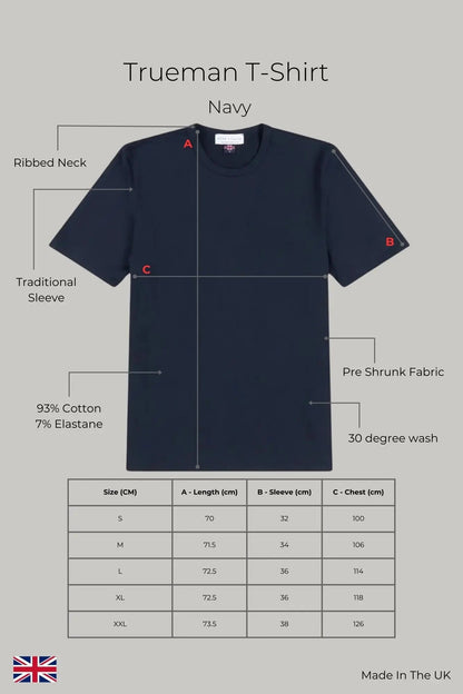 Trueman Regular Fit T-Shirt - Navy