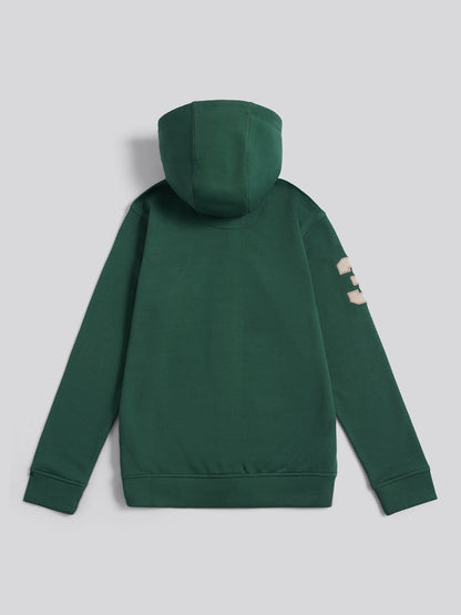 Boys Player 3 Zip Hoodie in Pineneedle